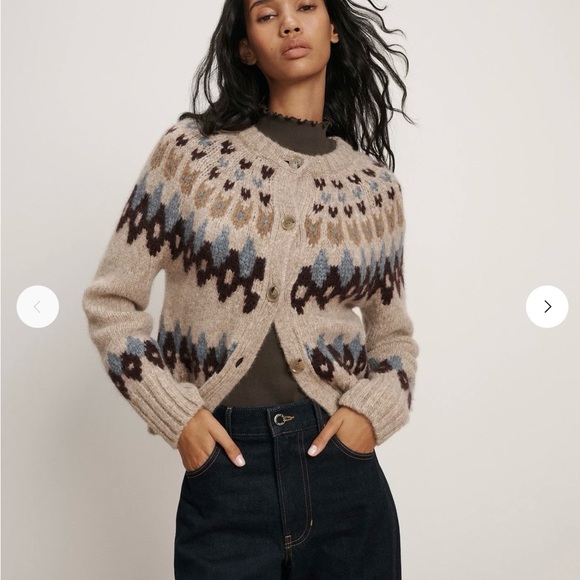 Veronica Beard Fair Isle Cardigan NWT - Picture 7 of 8